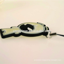 2015 novelty double--side smile face soft PVC phone charm